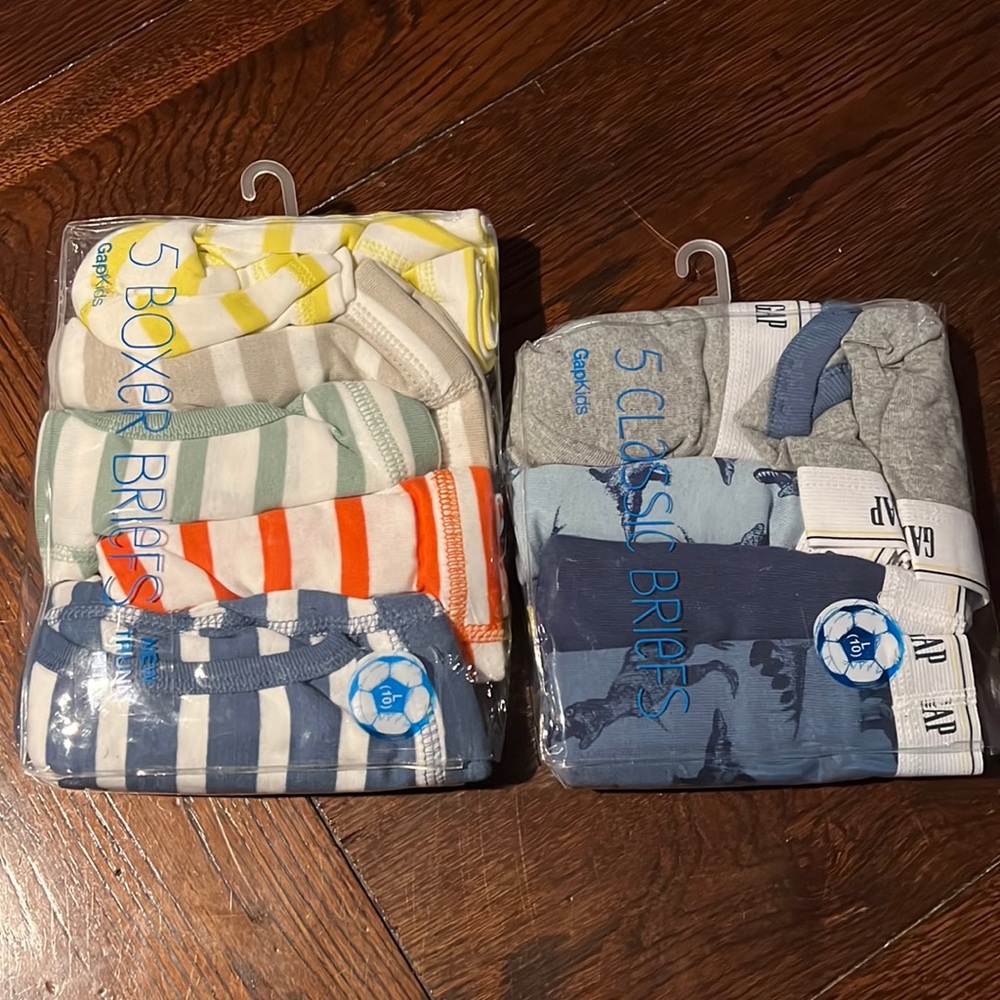 New Gap kids boy classic brief and boxer style underwear, SIZE L(10), 10 PAIRS
